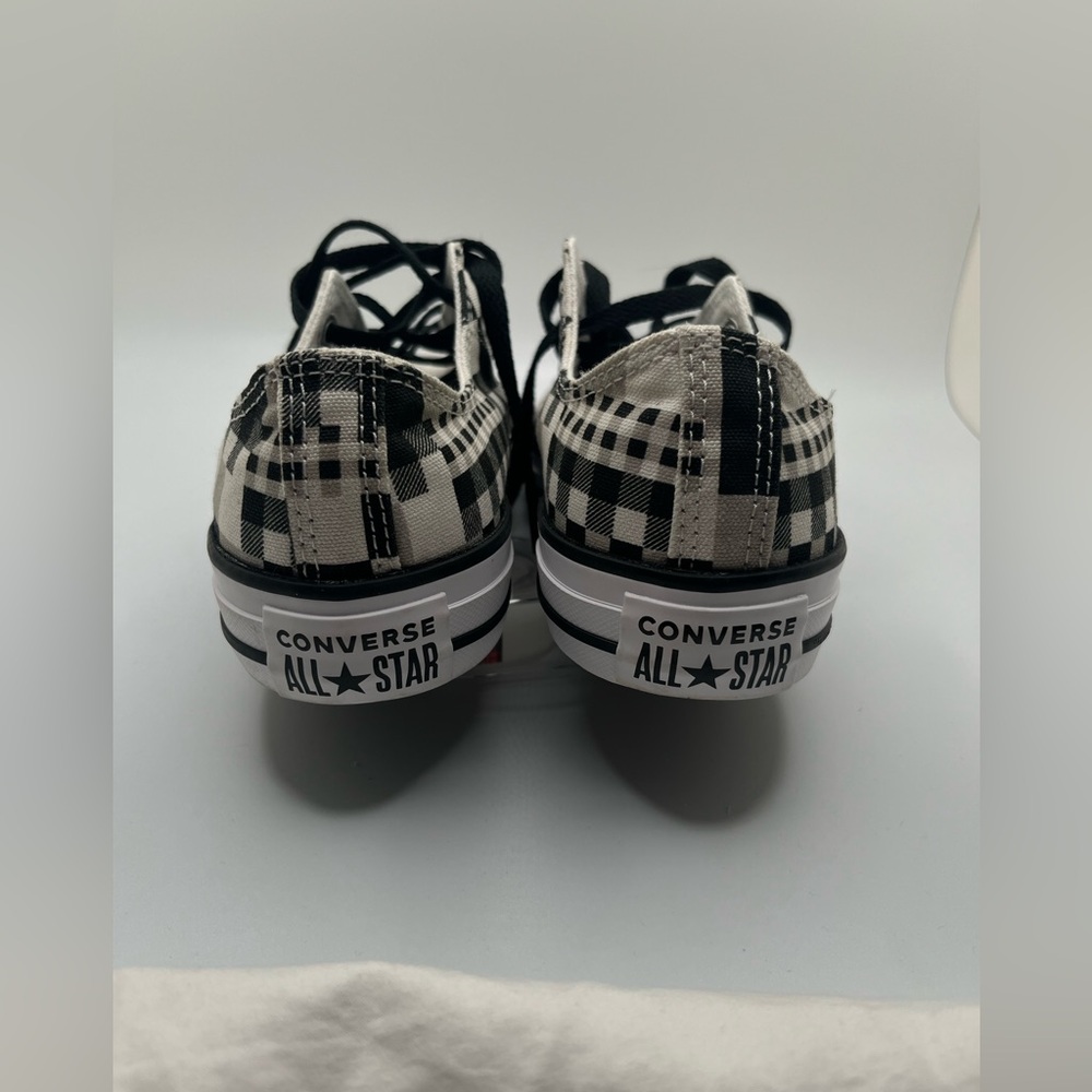 Converse Unisex All - Star  Black -White Checkered  Sneakers Size M 5.5. W 7.5 - Picture 5 of 9